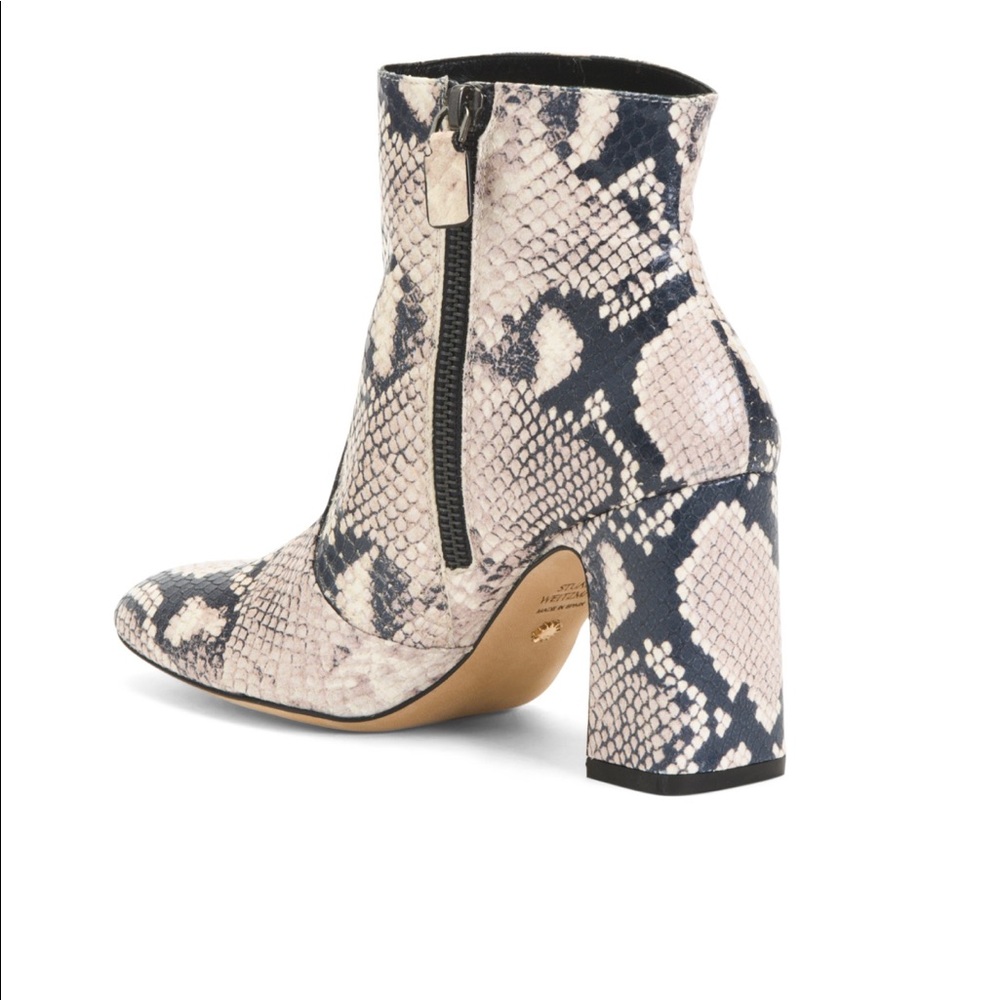 STUART WEITZMAN SNAKE BLOCK BOOTIE - Picture 2 of 9